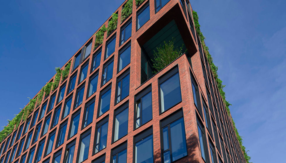 Gato Office Building, Gdansk, King Klinker America Thin Brick, Street Life, King Size
