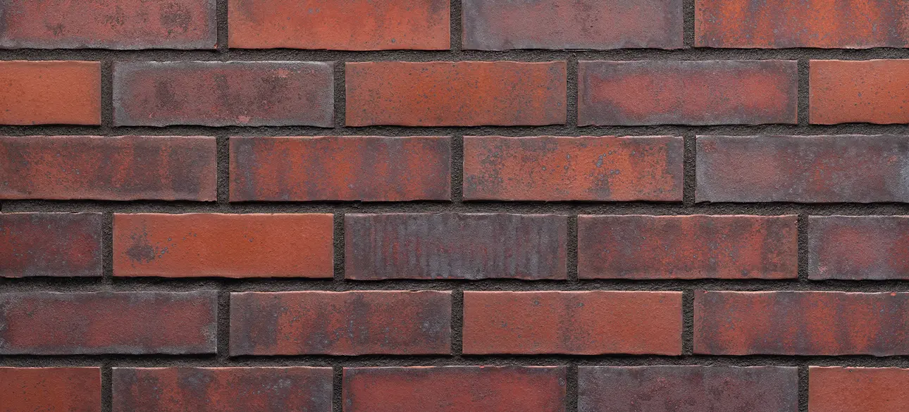 red, rust, purple thin brick