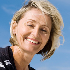 Glückliche Frau