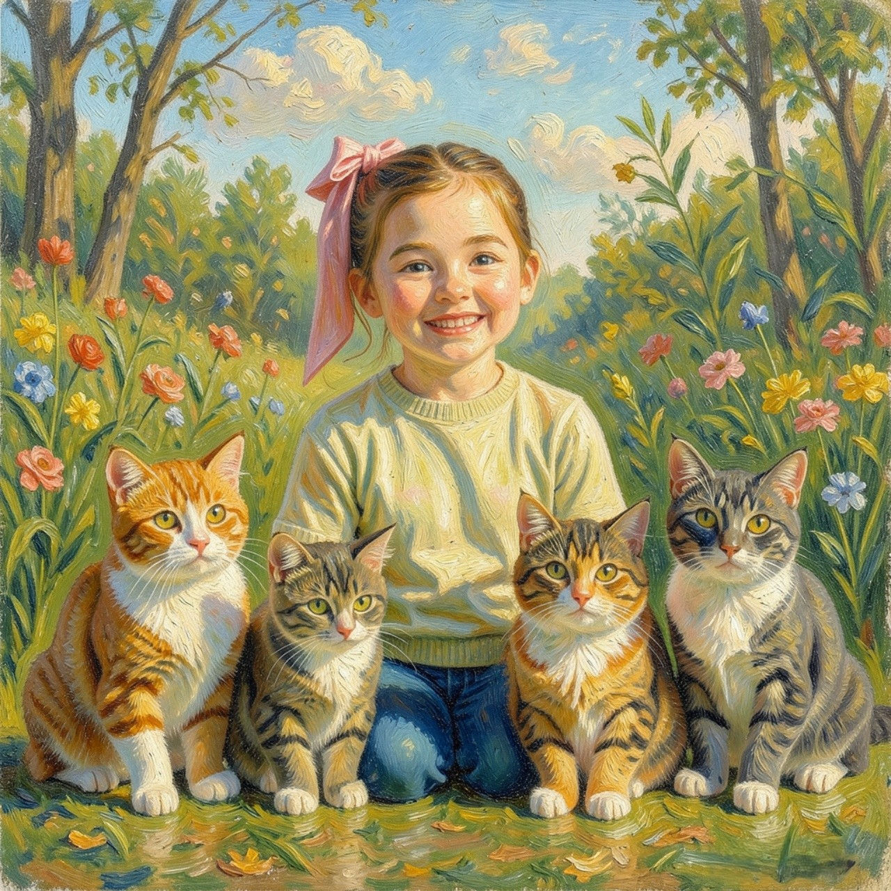 Impressionist Portrait: Five Figures