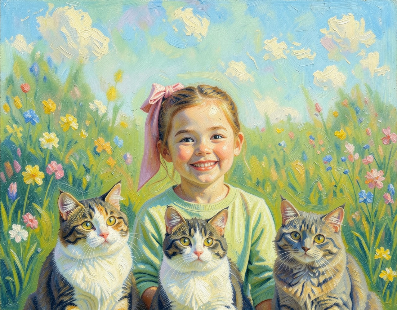 Impressionist Portrait: Four Figures