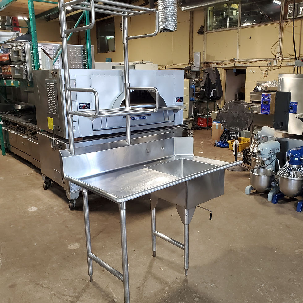 Thumbnail: 33" Clean and 56" Wet High Quality Dish Tabling 