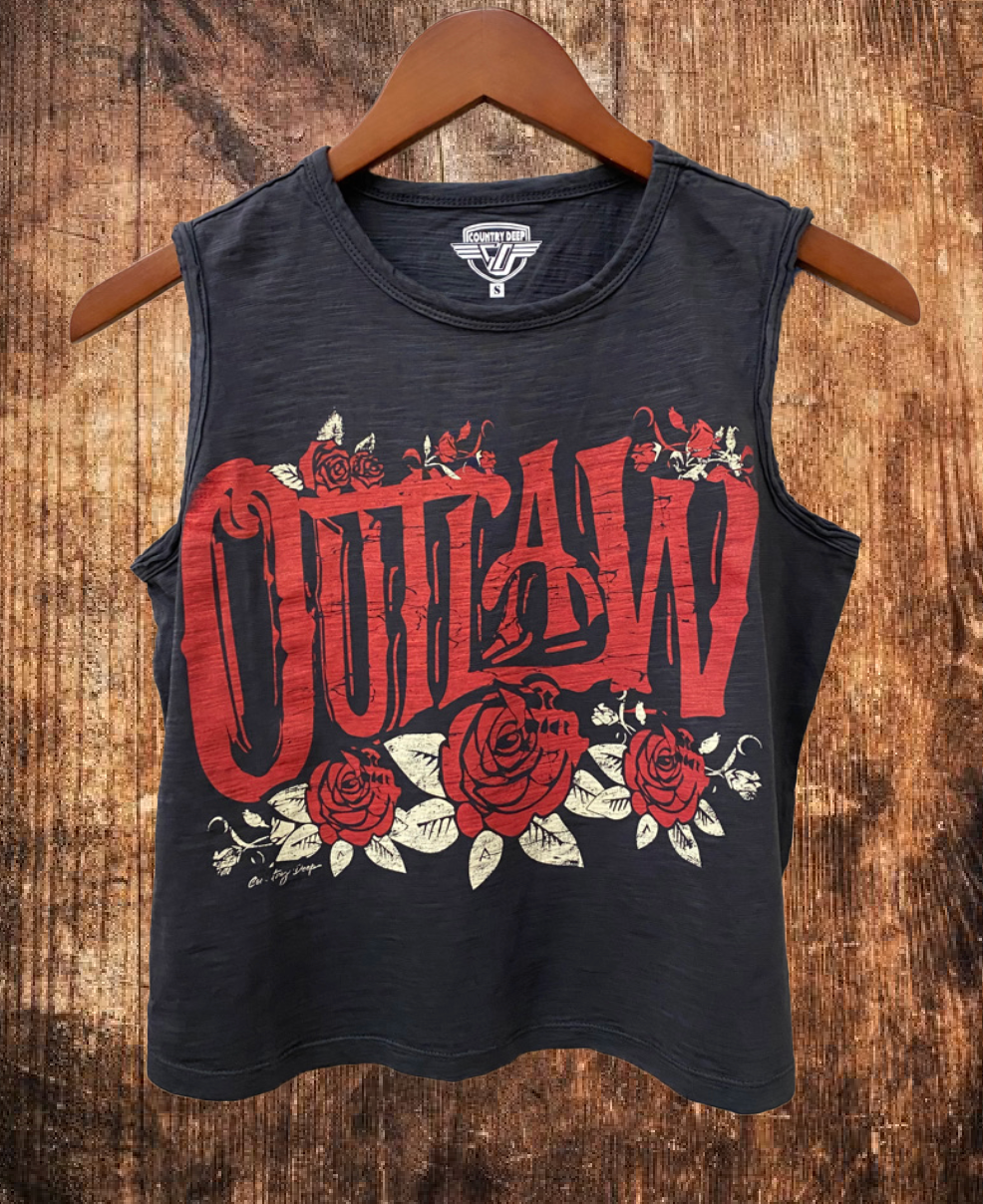 Outlaw  Muscle Crop Top