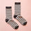 Thumbnail: Striped Crew Socks | Black | Halloween