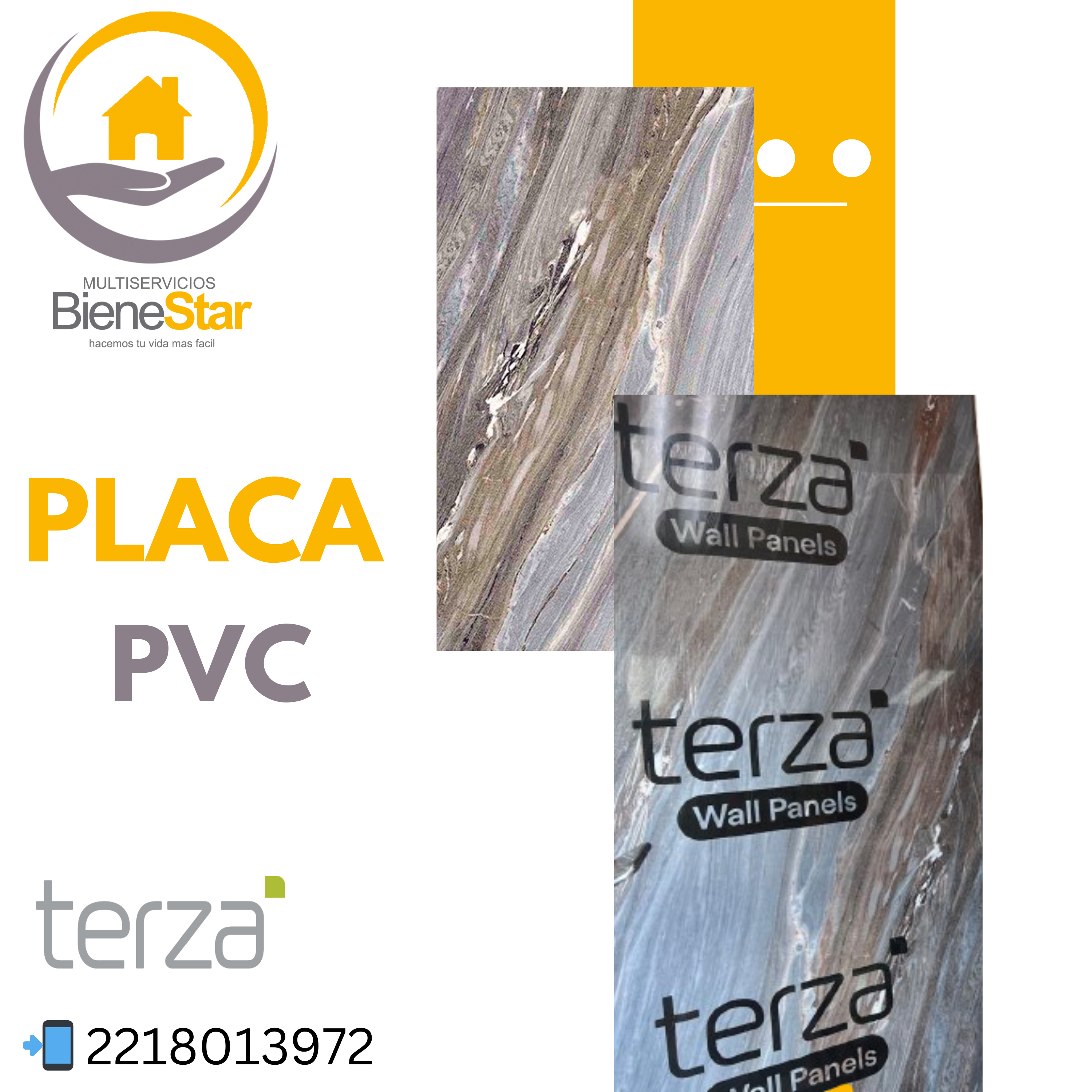 Placa de PVC Terza