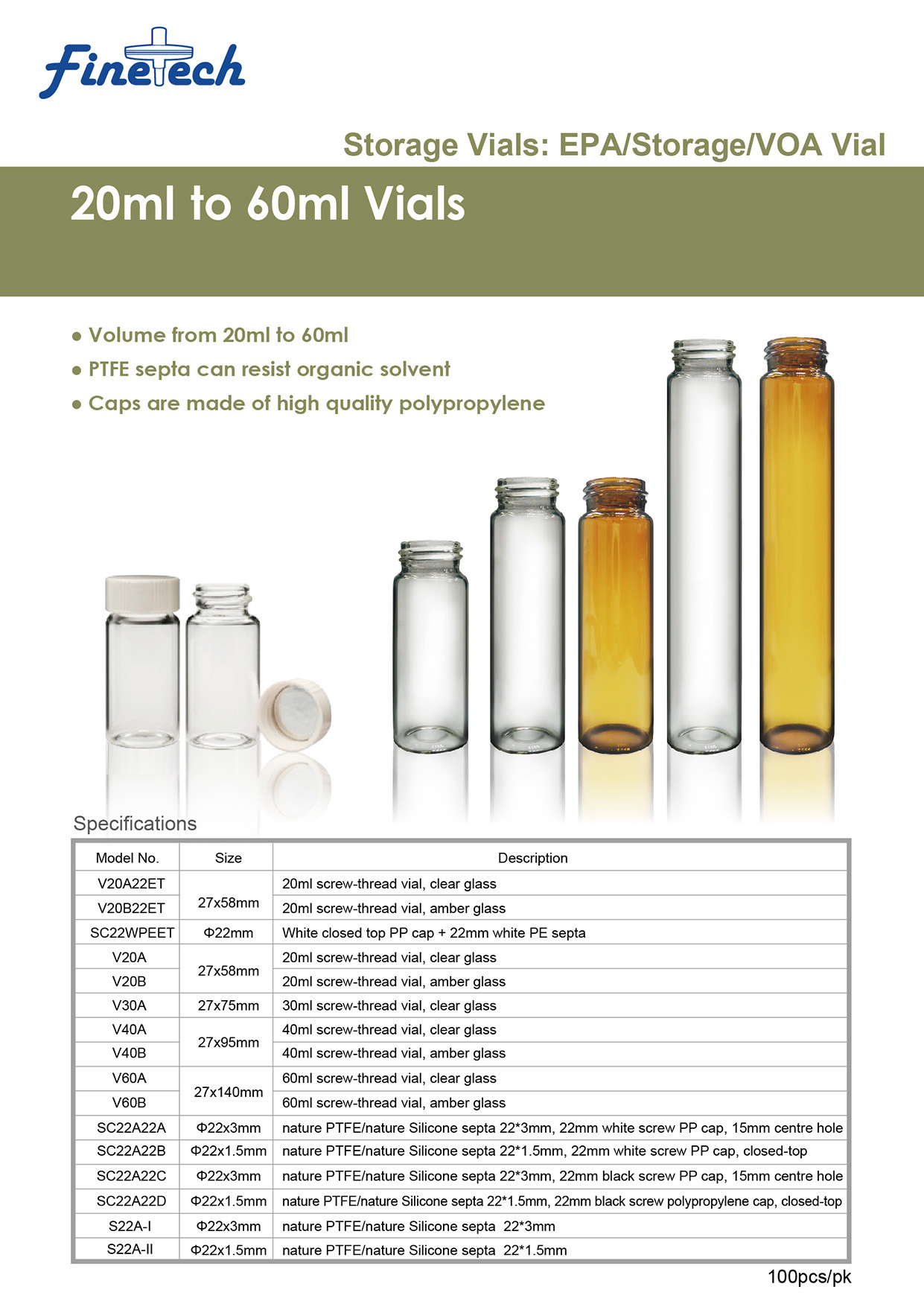 Vials DM Syringe filters, HPLC vials, and other laboratory