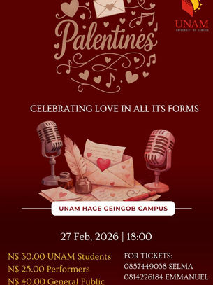 Unam Hage Geingob Campus To Host, “Palentines”