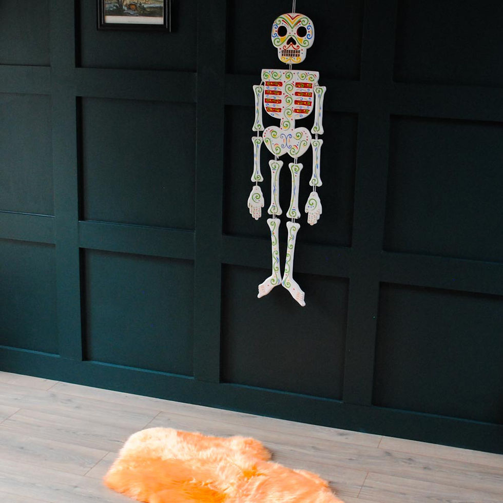Thumbnail: Extra Large Skeleton Wooden Hanging