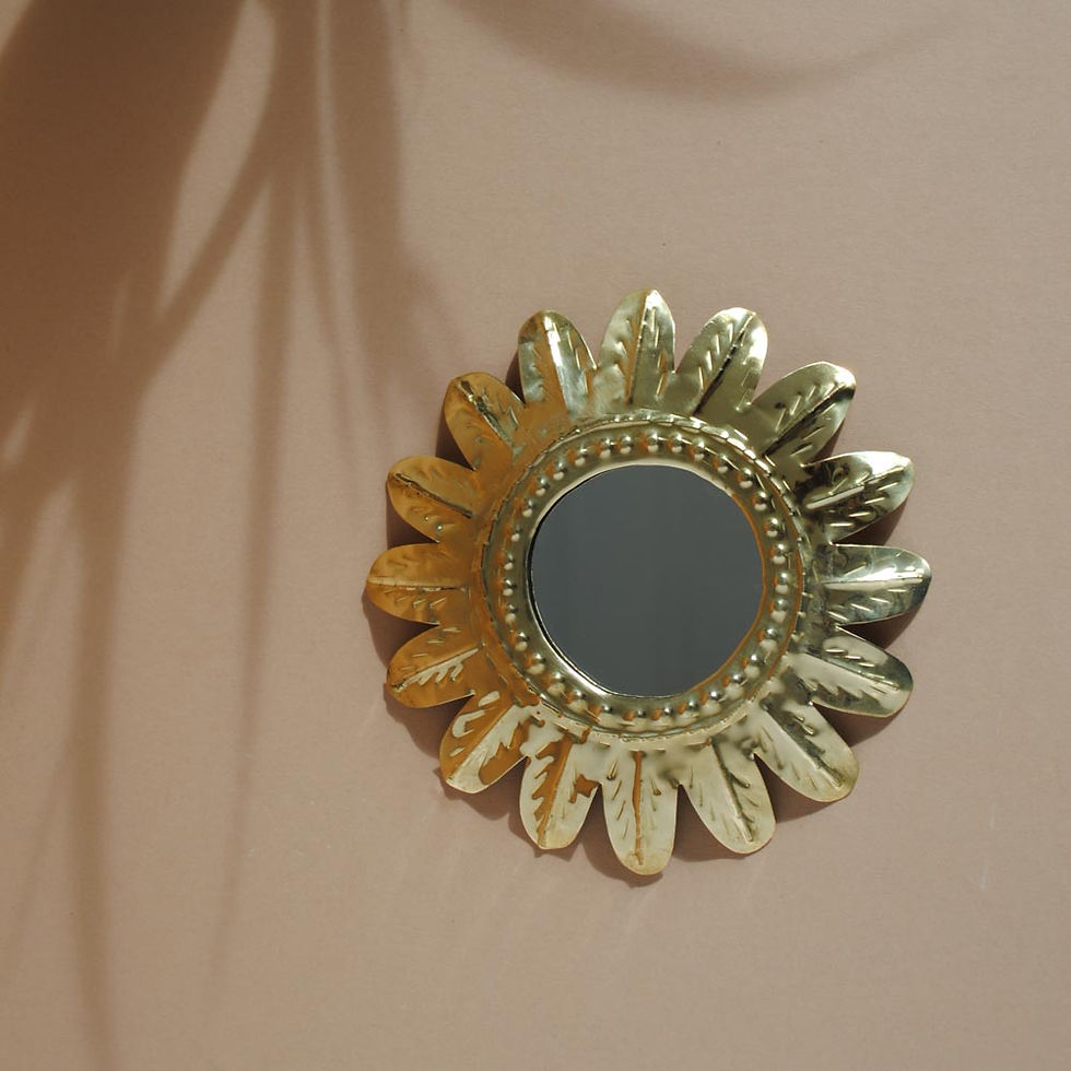 Thumbnail: Moroccan Gold Petal Mirror