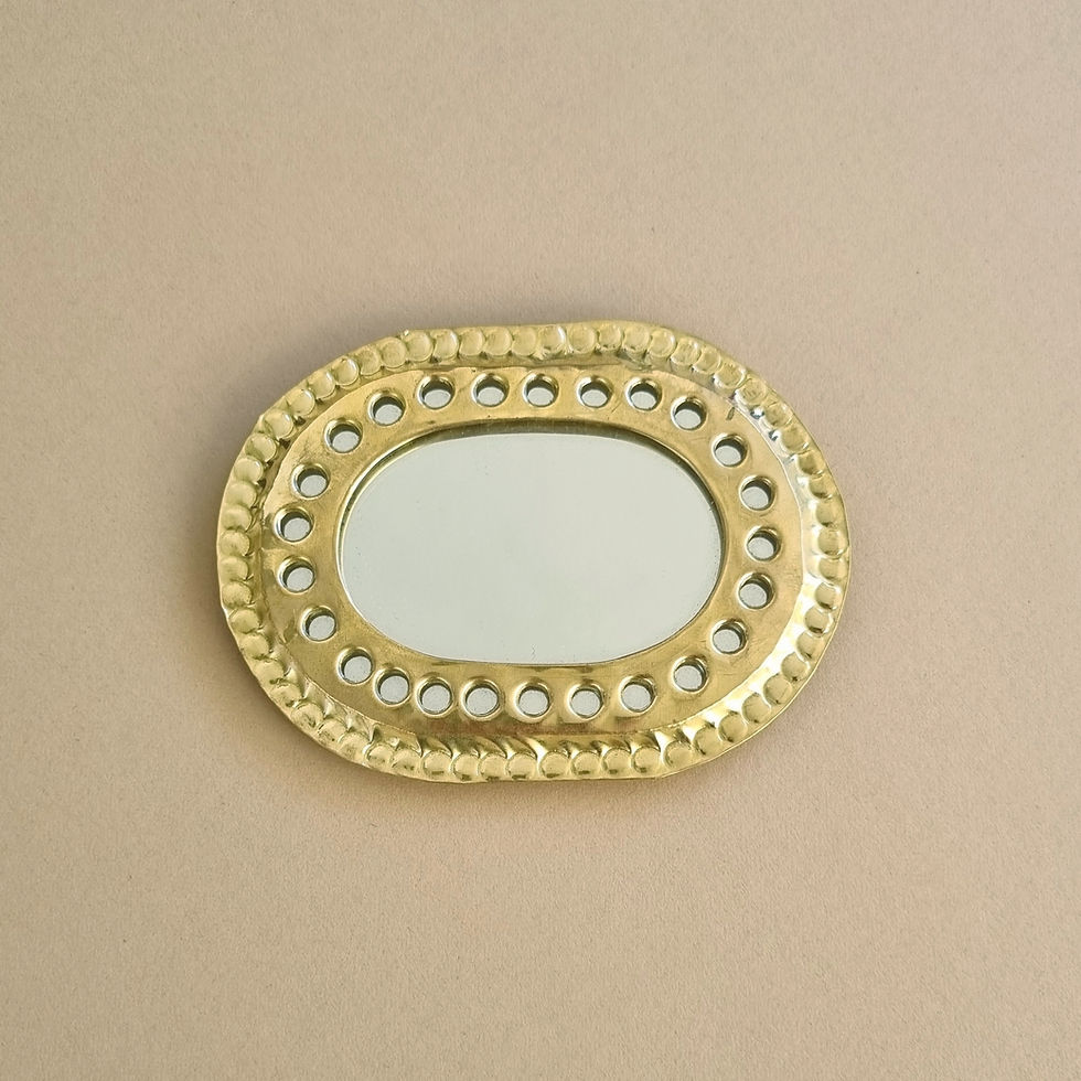 Thumbnail: Small Moroccan Gold Mirror