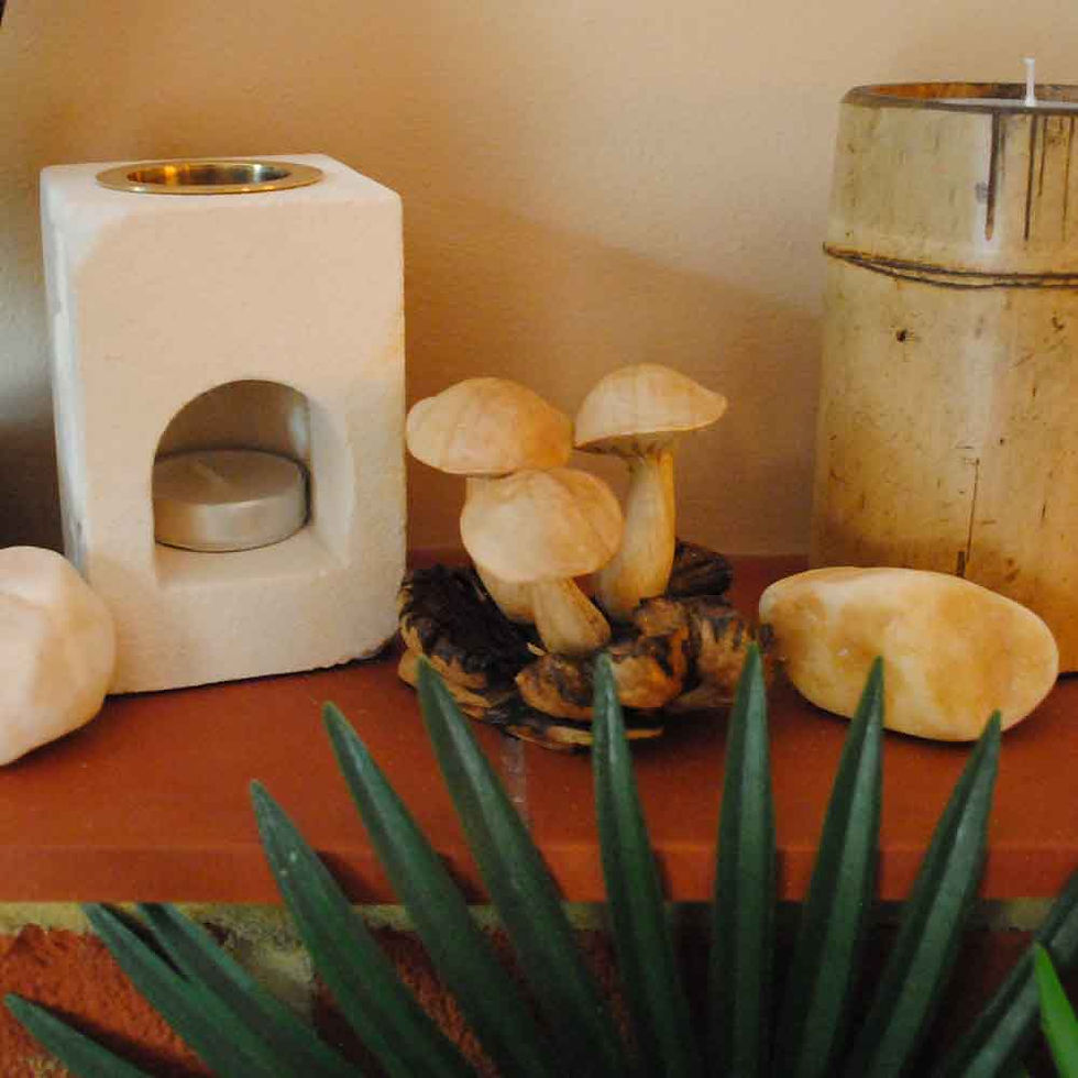 Thumbnail: Wooden Mushroom Decoration