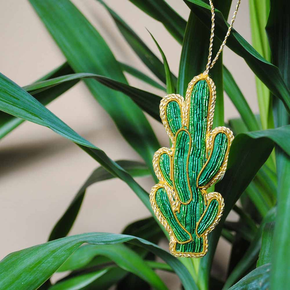 Thumbnail: Beaded Cactus Hanging Decoration