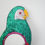 Thumbnail: Mexican Parrot Tin Mirror - Emerald