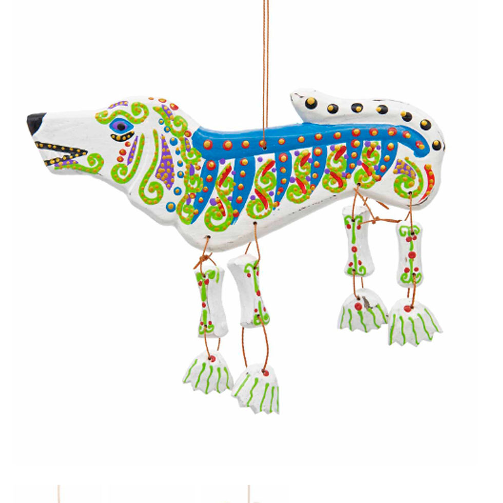 Thumbnail: Dog Skeleton Wooden Hanging