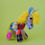 Thumbnail: Mexican Embroidered Lilac Felt Donkey