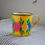 Thumbnail: Enamel Floral Mug - Yellow