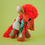 Thumbnail: Mexican Embroidered Orange Felt Donkey