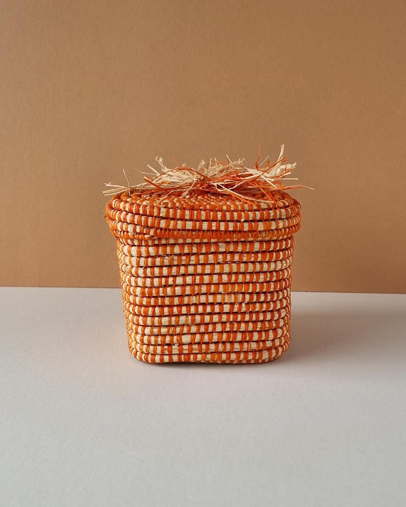 Thumbnail: Raffia Storage Basket - Assorted Colours