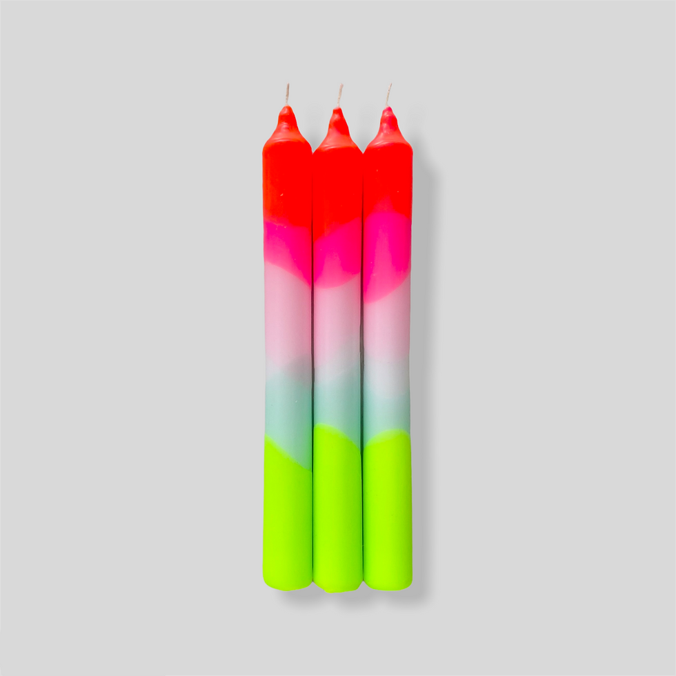 Thumbnail: Dip Dye Neon Dinner Candles - Lollipop