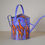 Thumbnail: Large Enamel Watering Can - Giraffe Purple