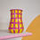 Thumbnail: Enamel Gingham Vase - Pink + Yellow