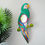 Thumbnail: Mexican Parrot Tin Mirror - Emerald