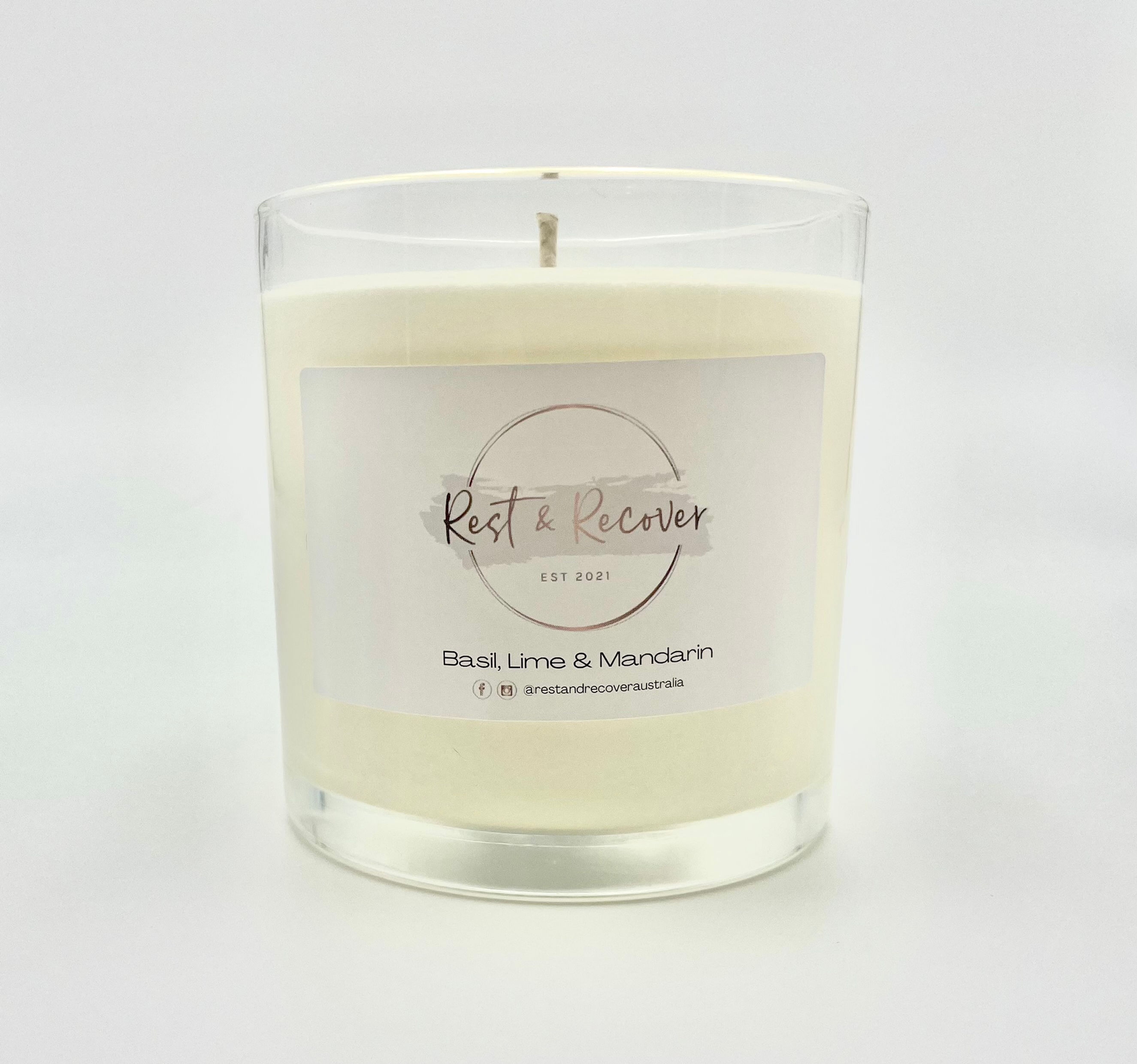 Basil, Lime & Mandarin Soy Candle