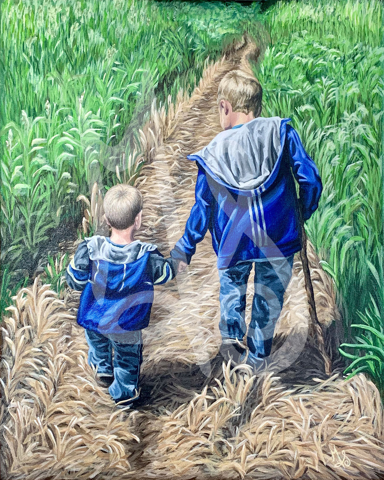 Take My Hand Stretched Canvas Giclee Print