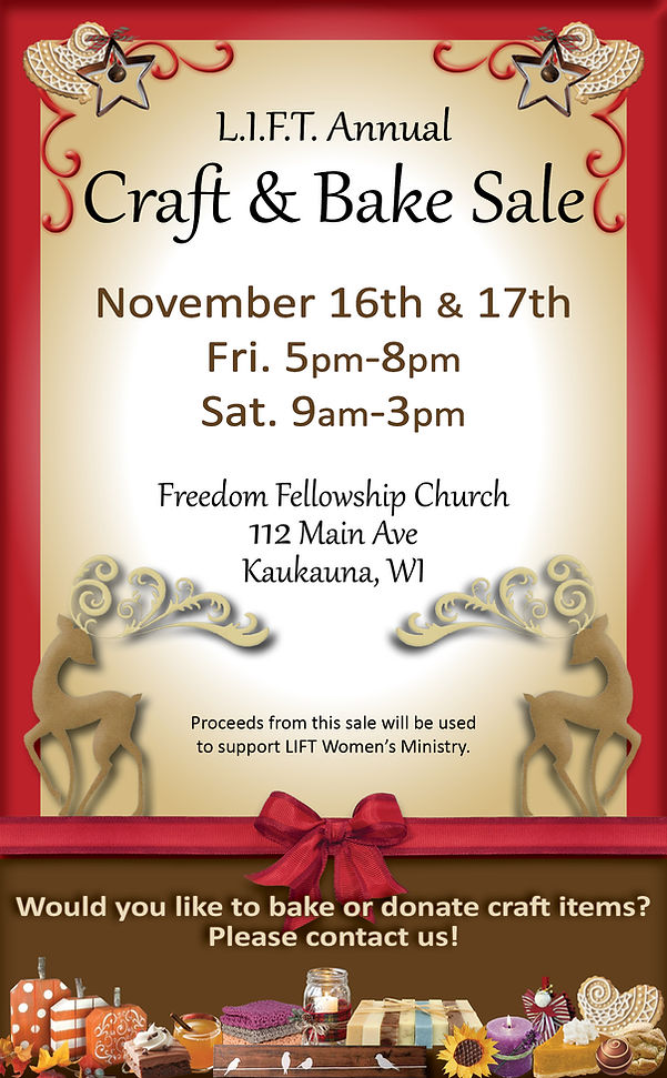 Craft and bake sale poster 2018 for webs