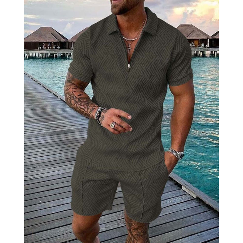 Thumbnail: Mens Luxury Piqué Polo Shirt w/ Matching Shorts