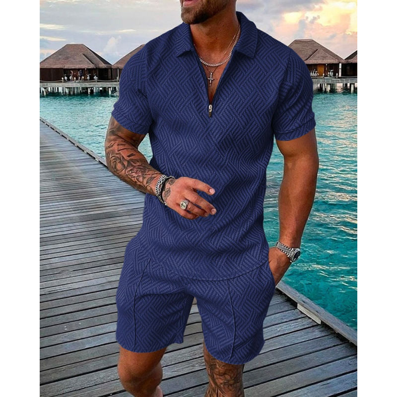 Thumbnail: Mens Luxury Piqué Polo Shirt w/ Matching Shorts