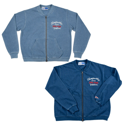 新品　Callaway ストライプ ジップアップカーディガン FREEWAYS INDIGO EMBROIDERYジップカーディガン | FREEWAY428