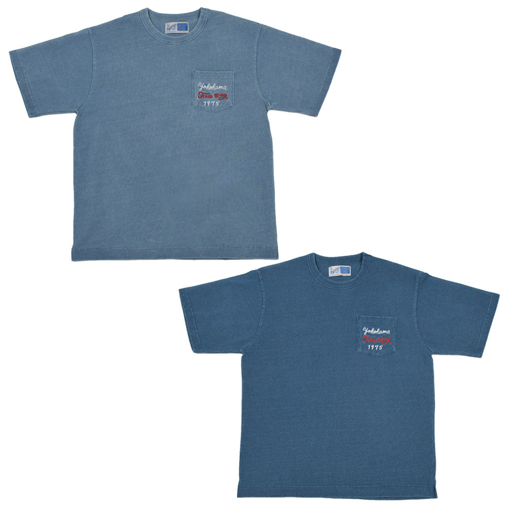 FREEWAY インディゴチェーンステッチポケット Tシャツ