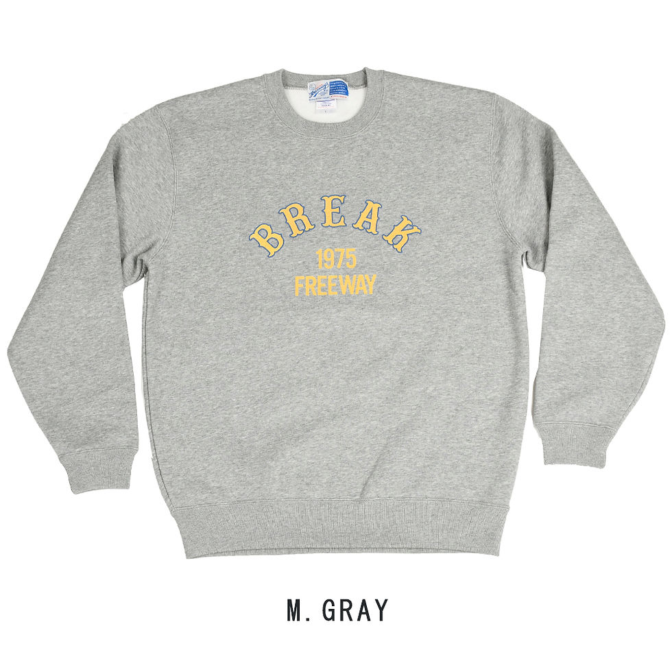 サムネイル： FREEWAY BREAK '75 BACK BRUSHED SWEAT SHIRT