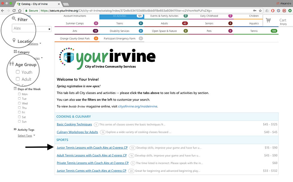 Registration for Classes