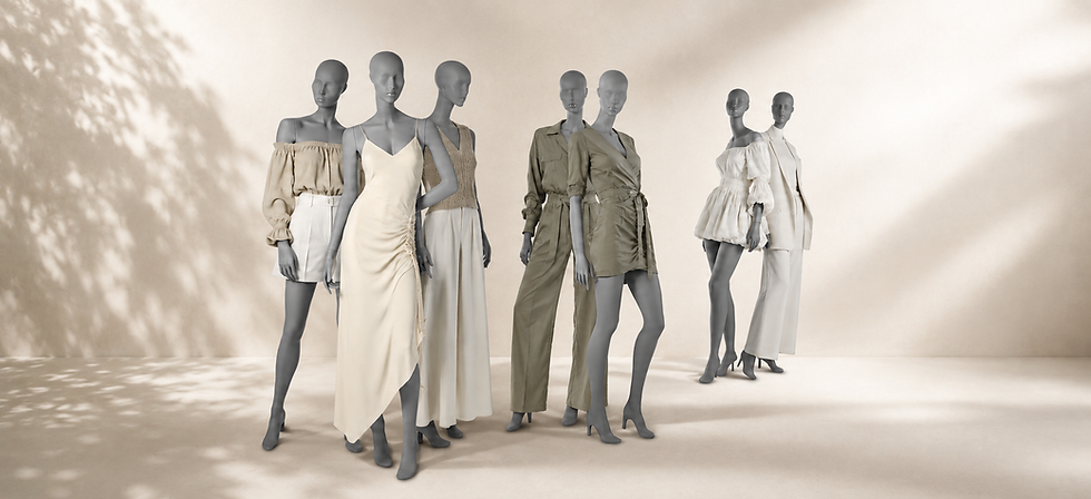 Female mannequins commercial