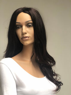 Perruque souple brune pour mannequins féminins