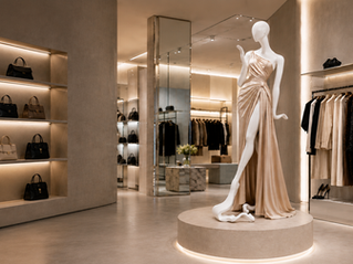 MUSE mannequin collection by Bonami — sculptural window mannequin with refined silhouette for retail and visual merchandising