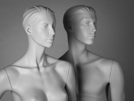 Nouvelle tête masculine réaliste avec des cheveux sculptés