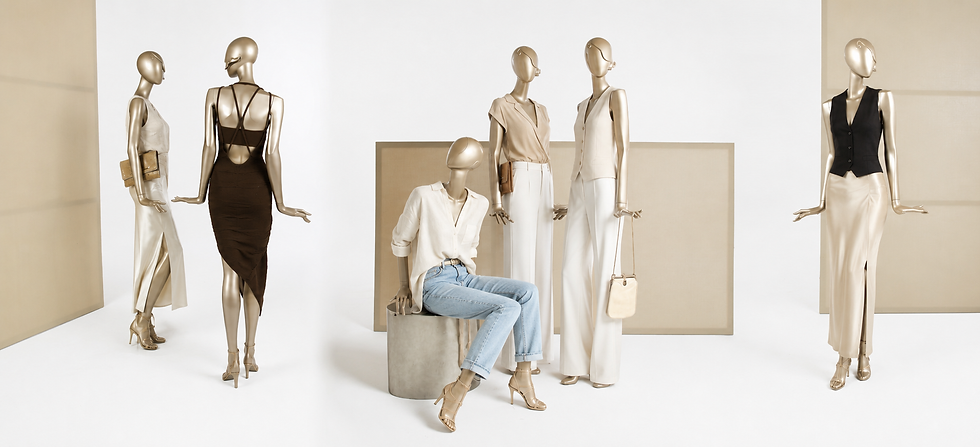 Elegant female mannequins