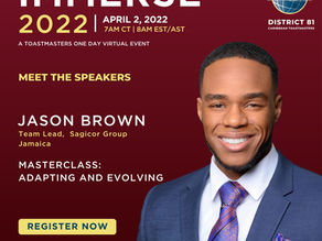 1 more day until Immerse 2022, A Toastmaster Virtual Fair!