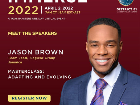 1 more day until Immerse 2022, A Toastmaster Virtual Fair!