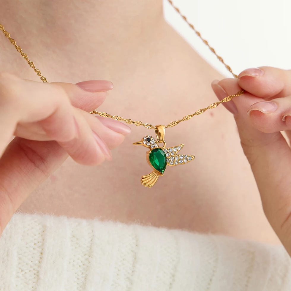 The Emerald Hummer Necklace
