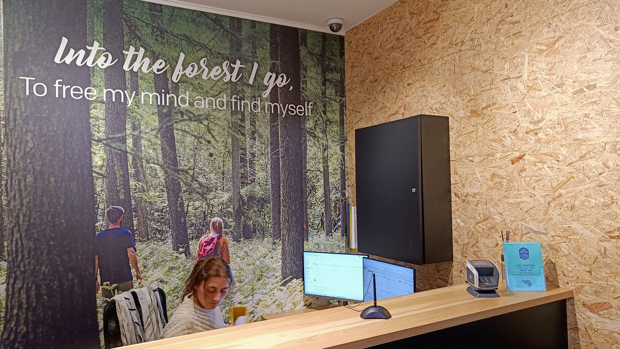 Het onthaal van Village de Vacances d'Oignies