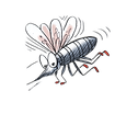 cartoon mosquito