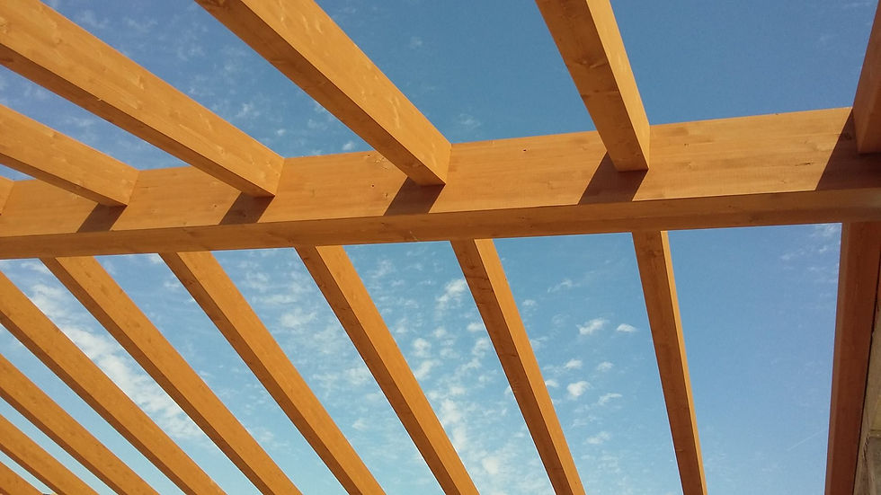 Coperto in legno lamellare