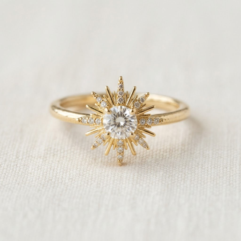 Starburst Crystal Ring
