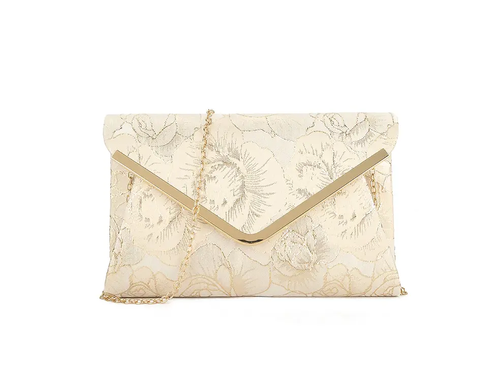 Thumbnail: Floral jacquard clutch bag 