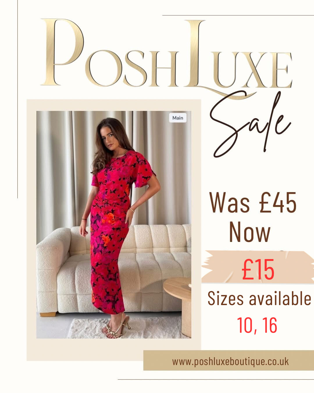 Cleo floral ruched midi dress