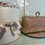 Thumbnail: Rose gold A/B diamante clutch bag with ring detail 